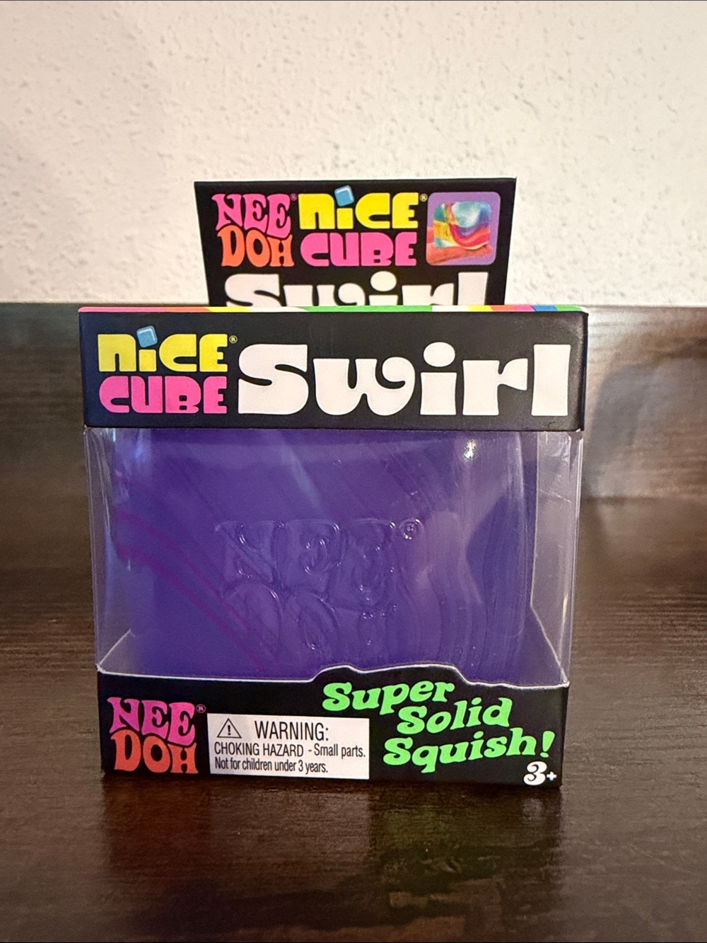 Nee Doh Nice Cube Swirl Super Solid Squish